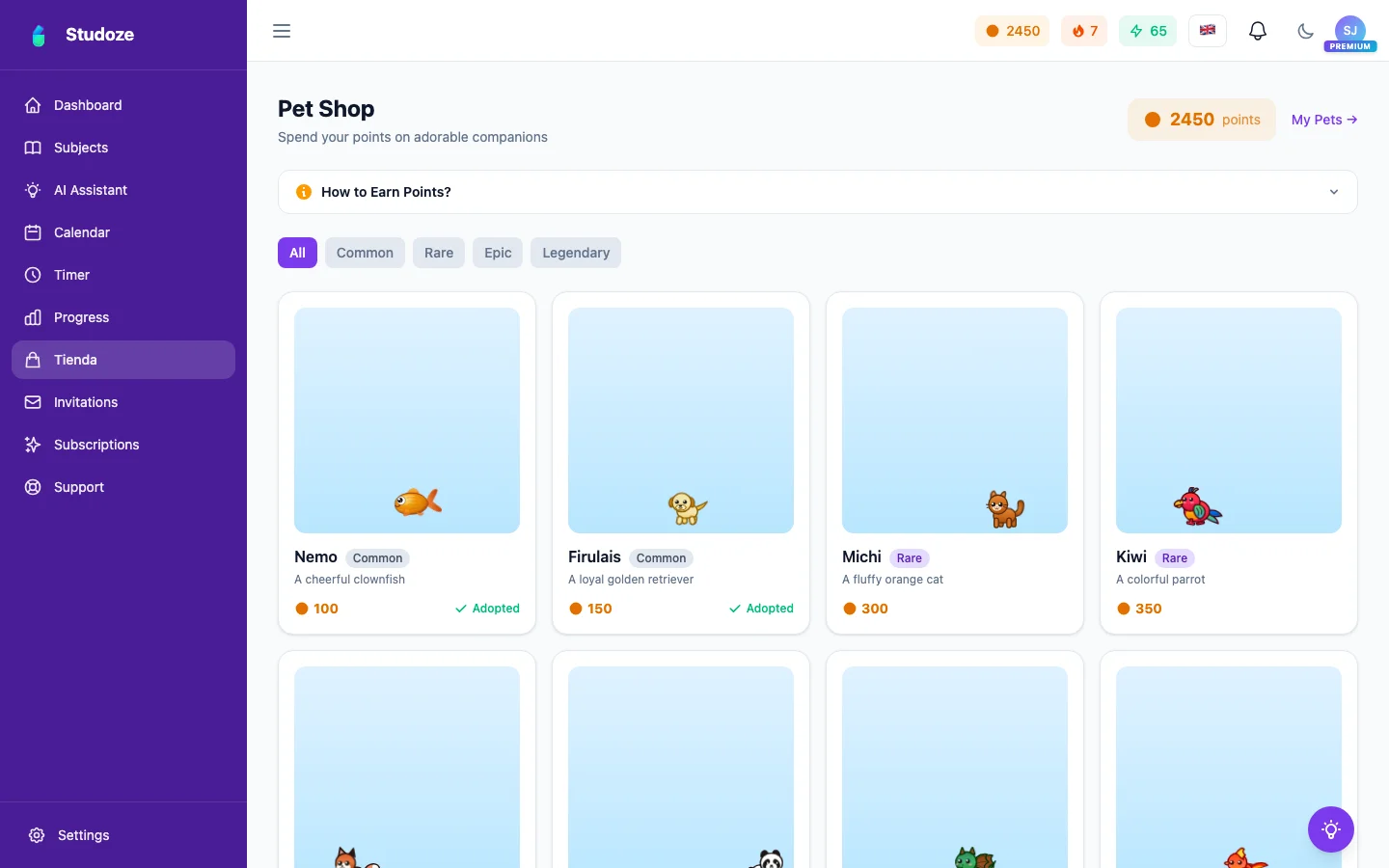 Gamification & Pets