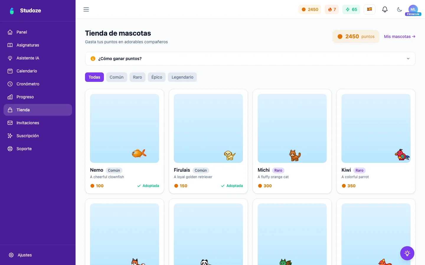 Gamificación y mascotas