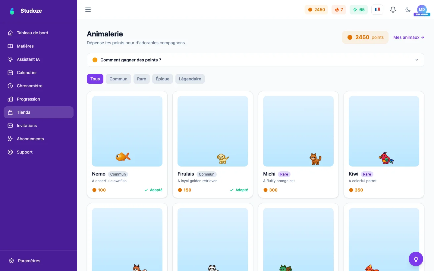 Gamification et animaux